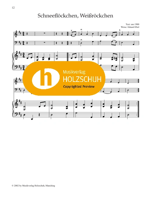 Schneeflöckchen, Weißröckchen